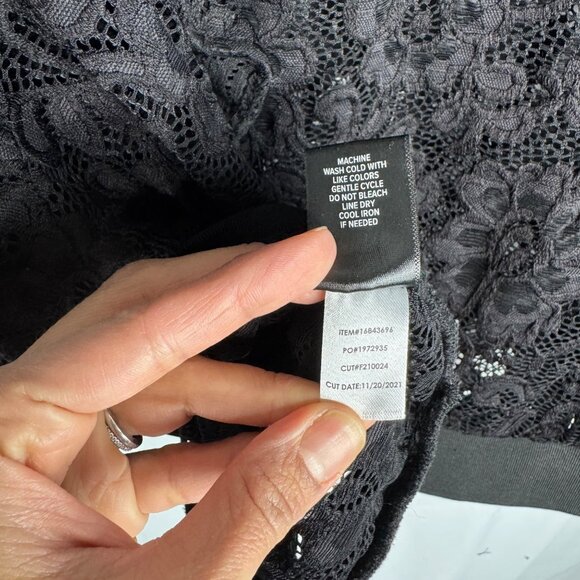 Torrid Ruffle Black Lace Bomber Jacket Plus Size 4XL‎ Witchy Whimsigoth - Picture 10 of 12